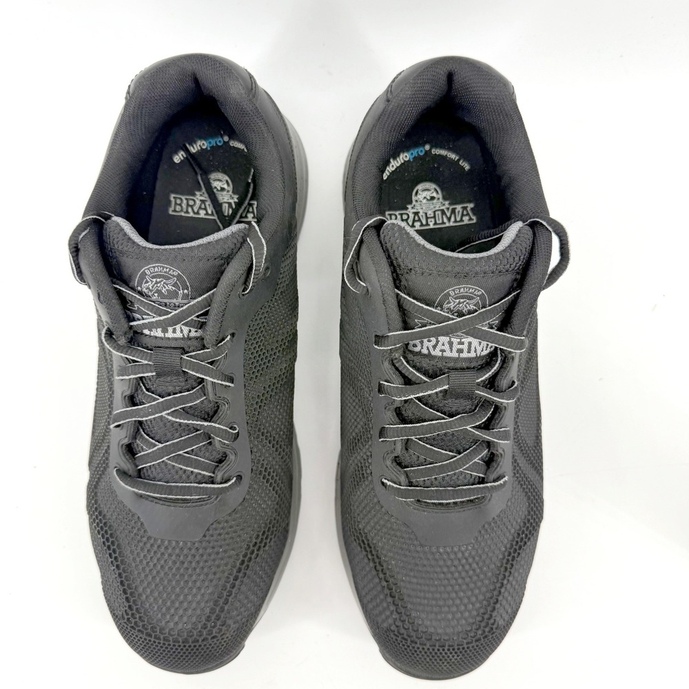 Brahma Work Shoe Mens 10 Black Safety Toe Mesh Enduropro Safe Comfort Durable - Picture 6 of 12